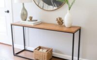 DIY metal console table
