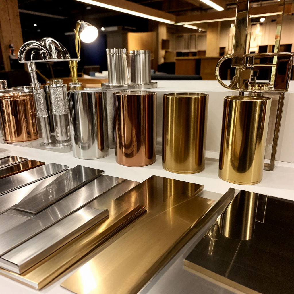 Popular metal finishes for interior design styles