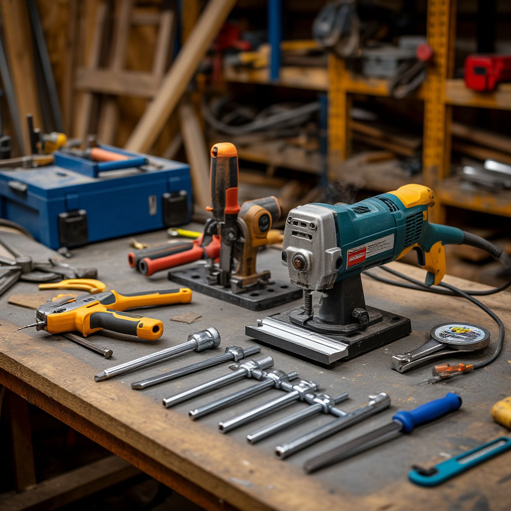 Tools for DIY metal console table build