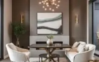 Metal accents in interior design